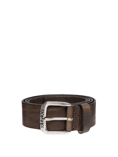 Vintage-Look Leather Belt