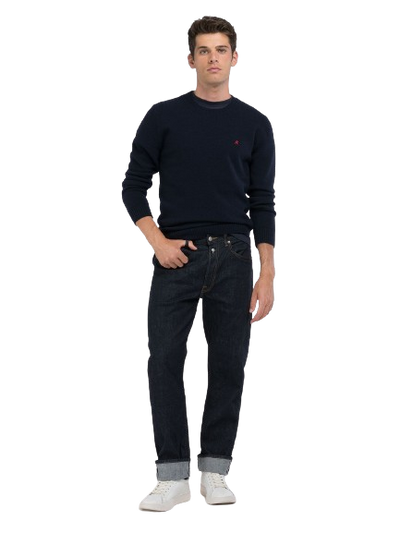 Wool-Blend Crew-Neck Sweater