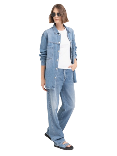 W Overshirt In Denim With Pockets